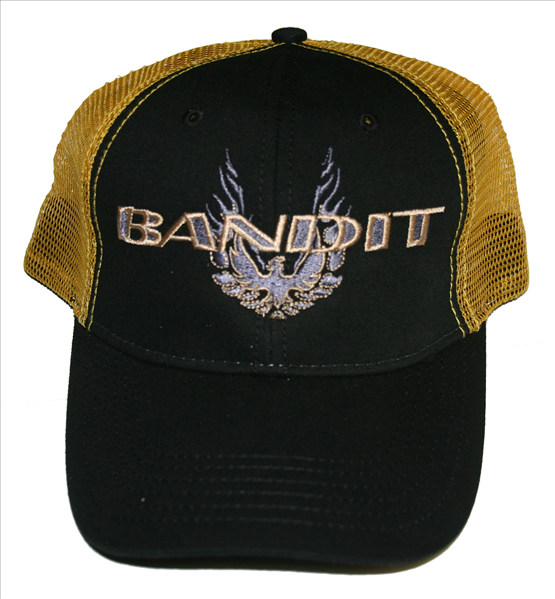 BANHATGT - Bandit trucker-style hat. Black and Gold.