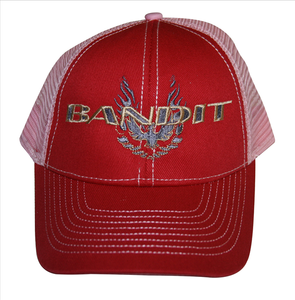BANHATPT - Bandit trucker-style hat. Color: Pink and Red.