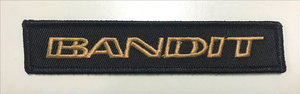 BANPATCH - Black patch with GOLD embroidered BANDIT logo.  The perfect patch for you garage jacket or bag.