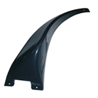 WF77LHR - LH rear wheel well spoiler for 1970-1978 models. Reproduction.
